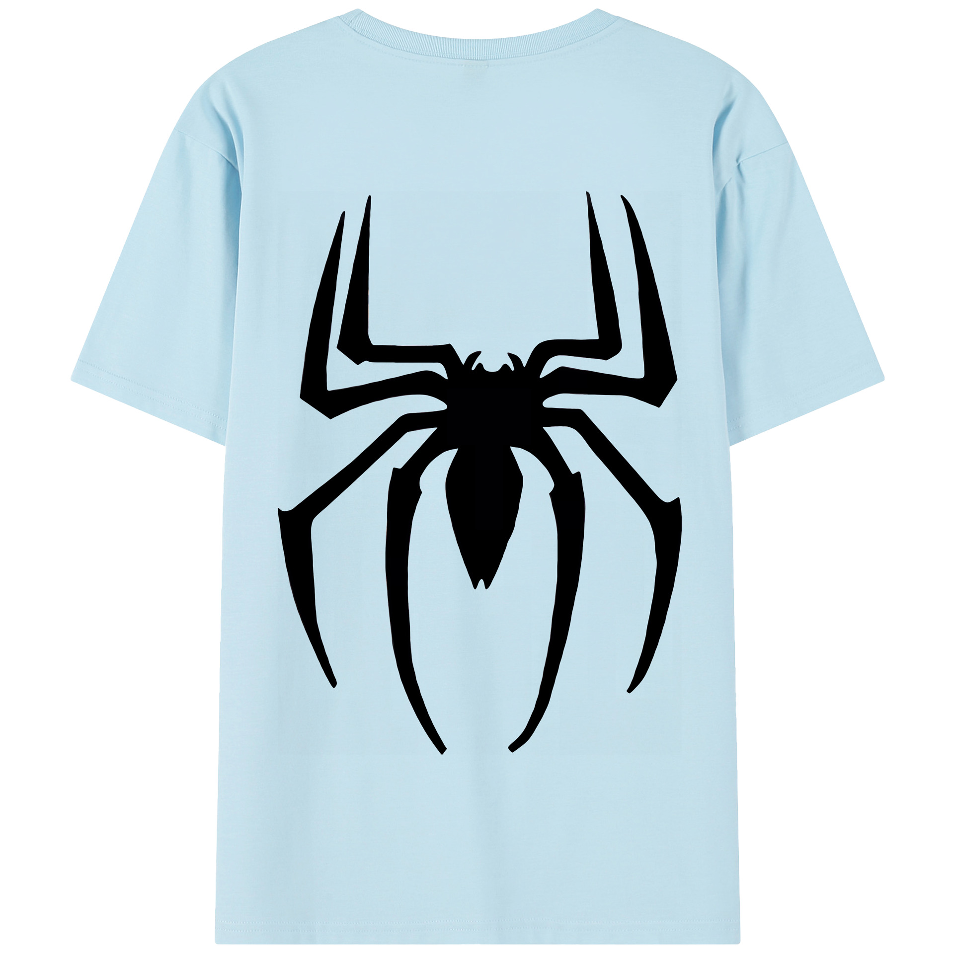 （画像用） Spider Man スパイダーマン 綿100％半袖Tシャツ（背面プリント）